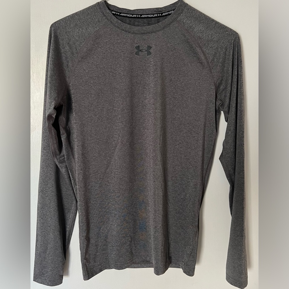 Grey Under Armour Heat Gear Compression LONG Sleeve
